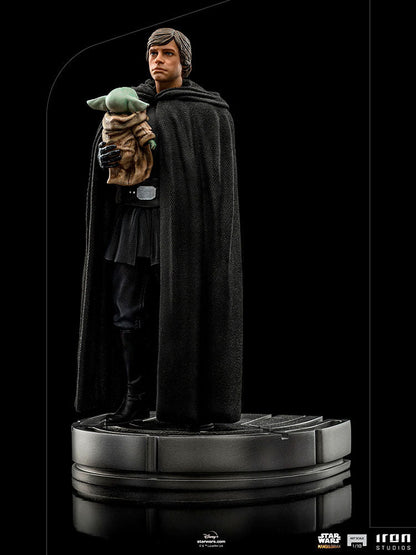 Star Wars The Mandalorian Art Scale Statue 1/10 Luke Skywalker and Grogu 21 cm Scale Figures