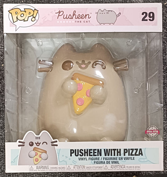 29 Pusheen (with Pizza) - 10 Inch - Pusheen - Funko POP - Box Damaged