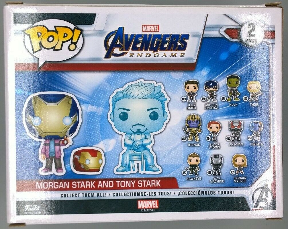 [2 Pack] Morgan Stark & Tony Stark Marvel Avengers Endgame Funko POP