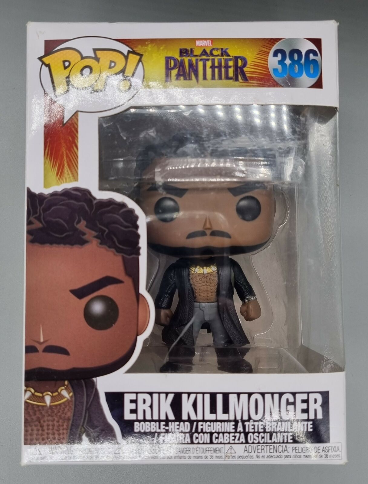 #386 Erik Killmonger (Scars) - Marvel Black Panther Funko POP