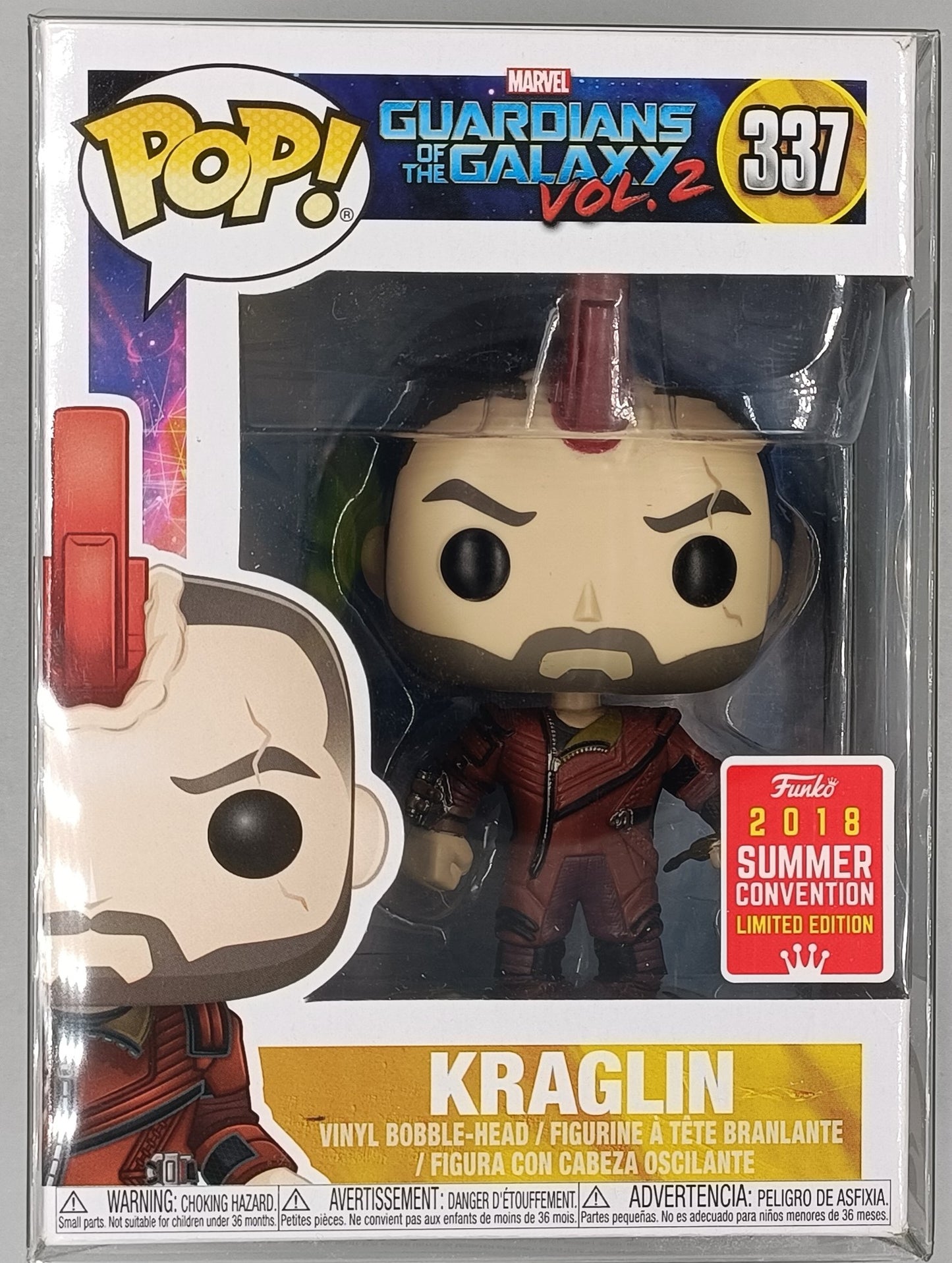 #337 Kraglin - Marvel Guardians of the Galaxy: Vol. 2 2018 C Funko POP