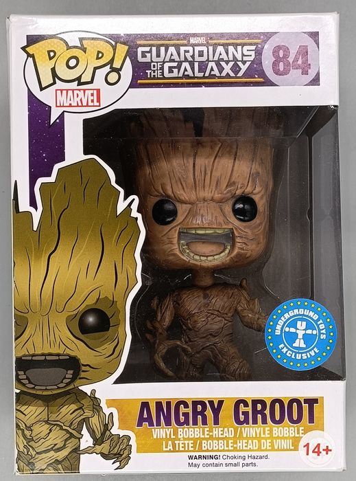 84 Angry Groot - Marvel Guardians of The Galaxy Funko POP - BOX DAMAGED