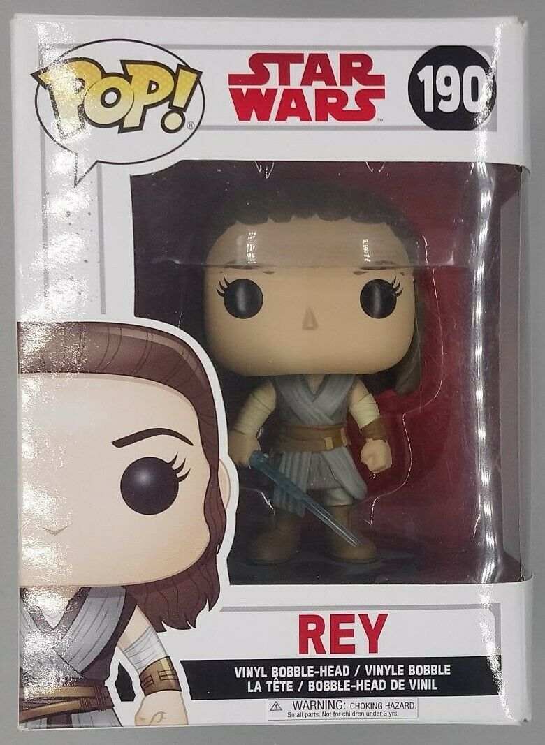 #190 Rey - Star Wars The Last Jedi - Box Damaged Funko POP
