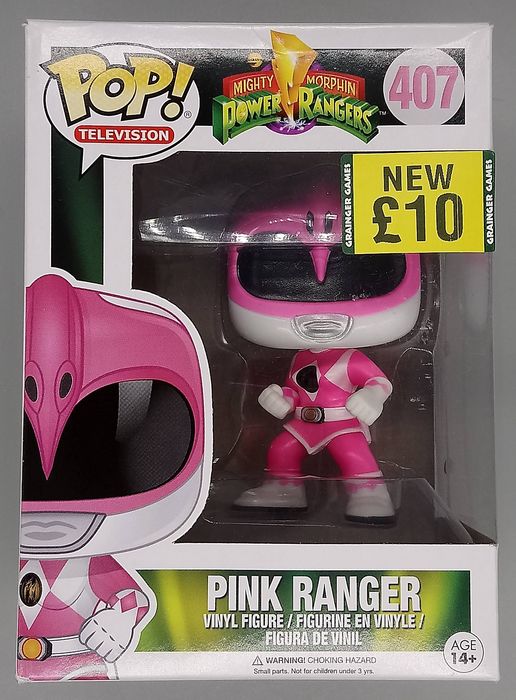 #407 Pink Ranger (Action Pose) - Power Rangers - Box Damaged Funko POP