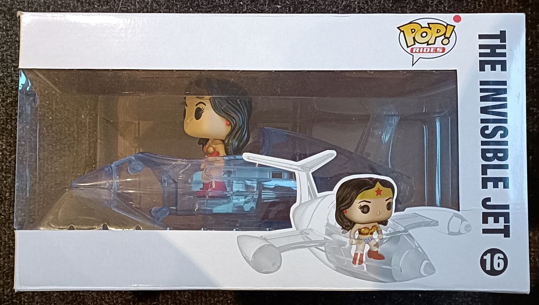 #16 The Invisible Jet (w/ Wonder Woman) Rides DC Com Box Damaged Funko POP