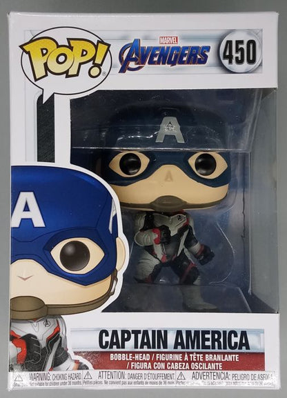 #450 Captain America (Team Suit) Marvel Avengers Box Damaged Funko POP