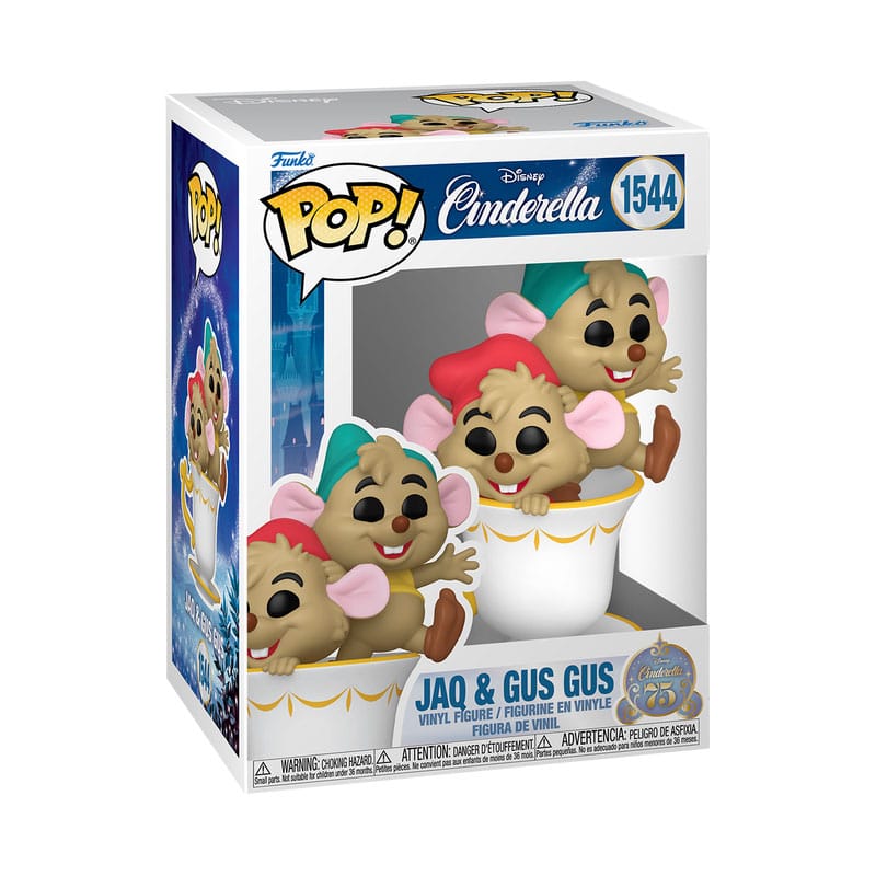 1544 Jaq & Gus Gus - Disney Cinderella 75th Anniversary Funko POP - Brand New
