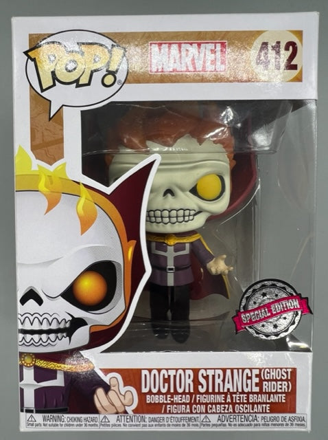 #412 Doctor Strange (as Ghost Rider) - Marvel - Box Damaged Funko POP