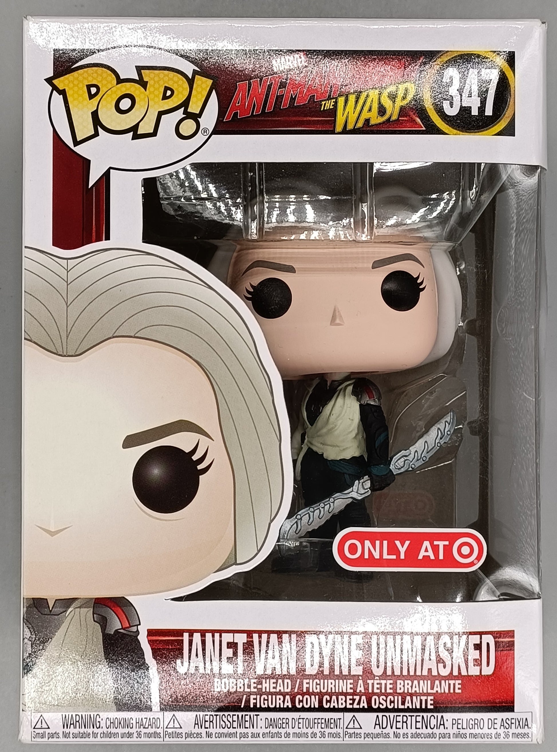 347 Janet van Dyne Unmasked - Marvel Ant-Man & The Wasp Funko POP - Box Damaged 