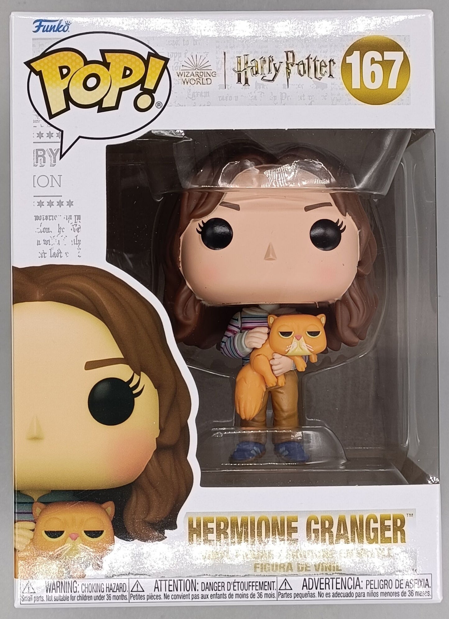 167 Hermione Granger w/Crookshanks - Harry Potter Funko POP - Brand New