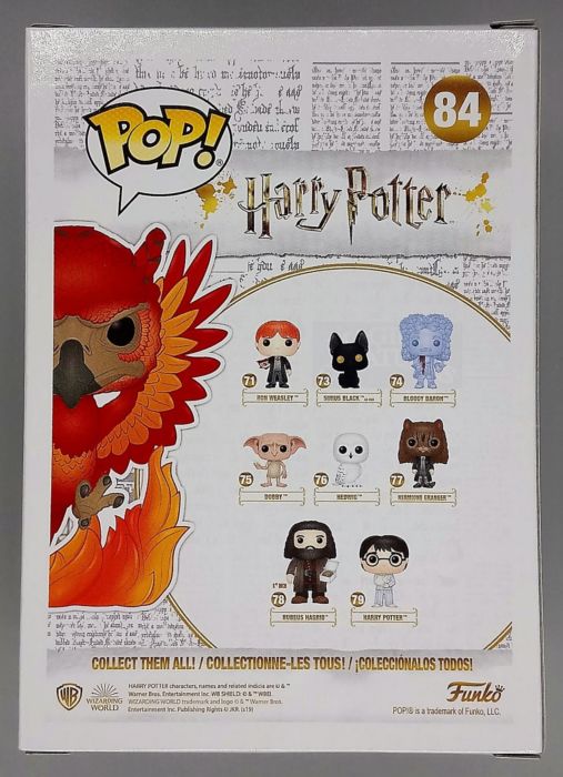 84 Fawkes - Flocked - Harry Potter - 2019 Con Funko POP