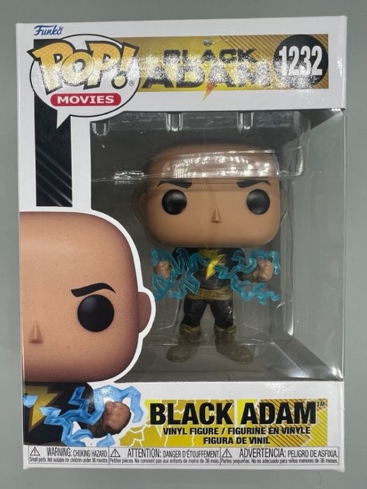 #1232 Black Adam (w/ Lightning) - Black Adam - Box Damaged Funko POP