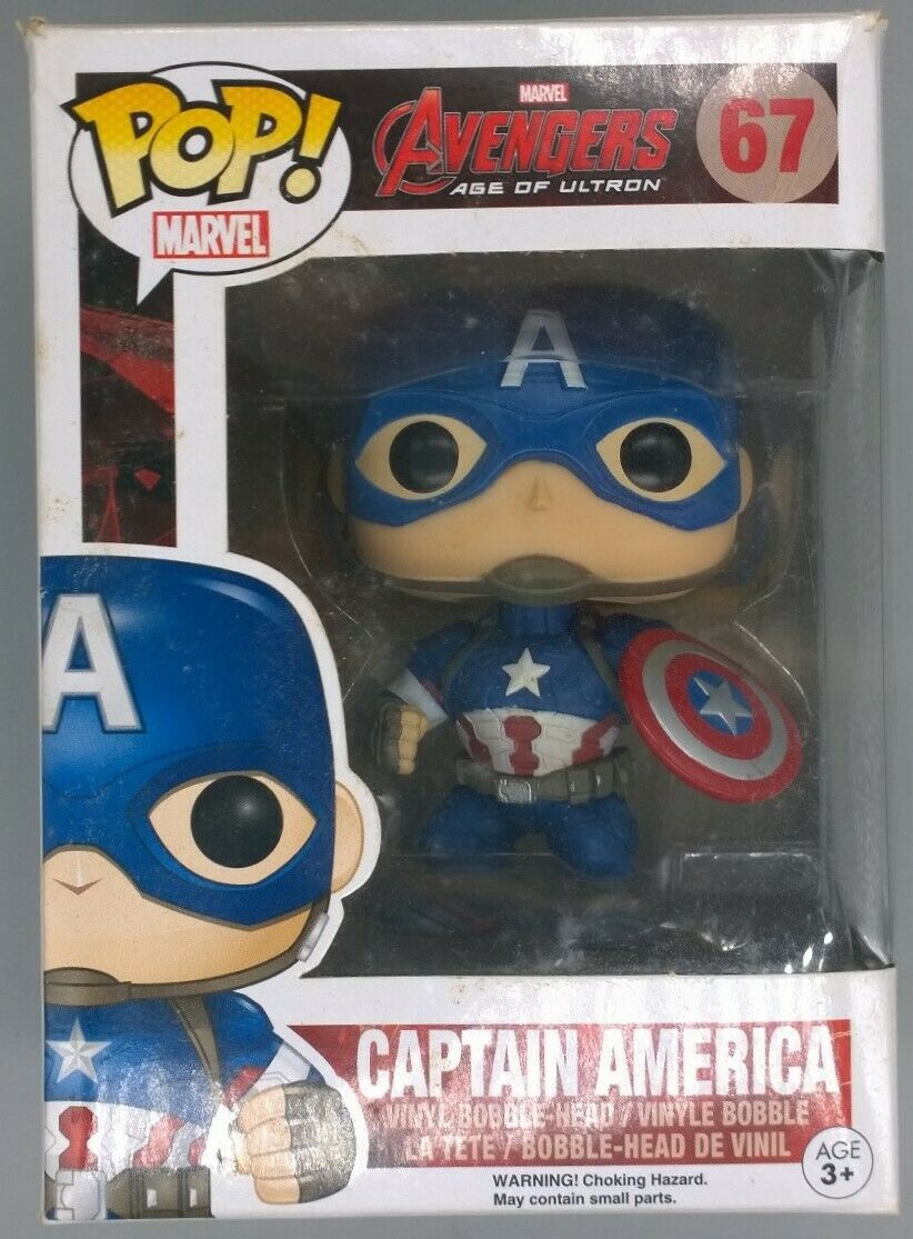 #67 Captain America -Marvel Avengers - Box Damaged Funko POP