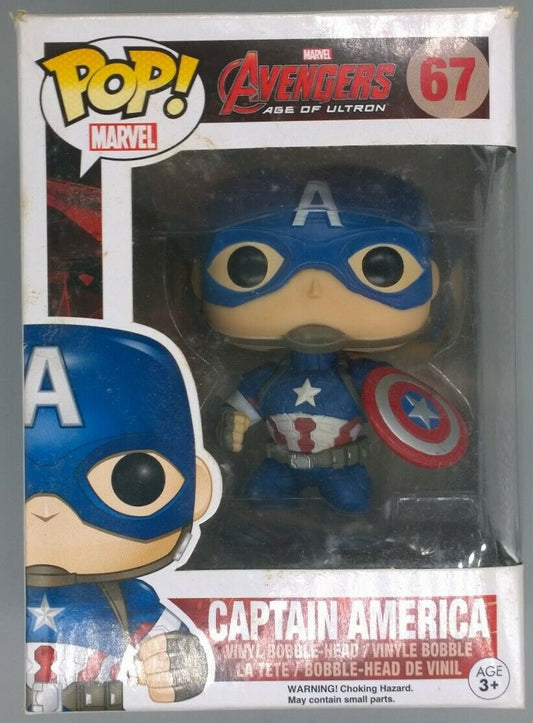#67 Captain America -Marvel Avengers - Box Damaged Funko POP