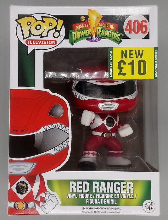 406 Red Ranger (Action Pose) - Power Rangers Box Damaged Funko POP
