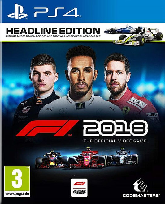 F1 2018 for Playstation 4 (PS4)