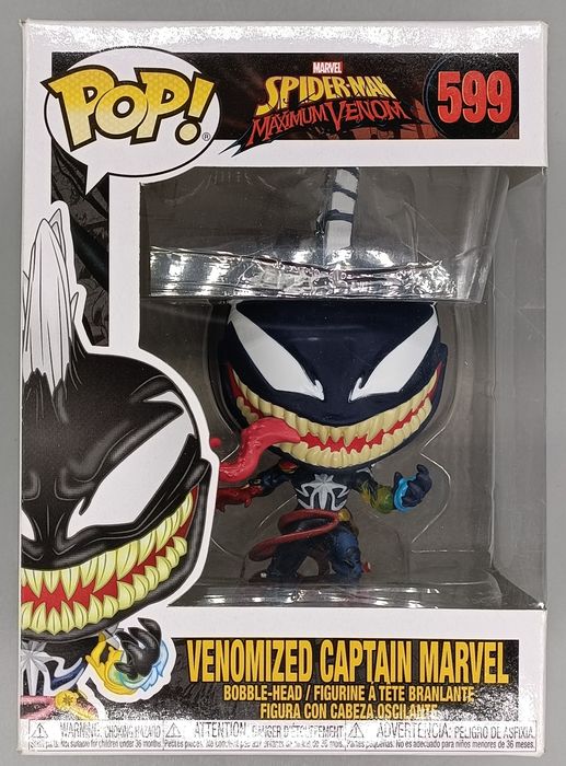#599 Venomized Captain Marvel - Marvel Max Venom Box Damaged Funko POP
