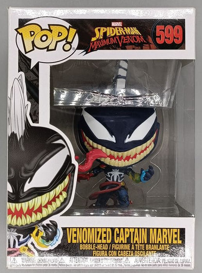 #599 Venomized Captain Marvel - Marvel Max Venom Box Damaged Funko POP