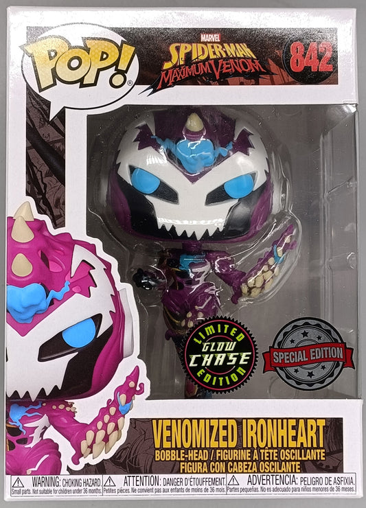 #842 Venomized Ironheart - Glow Chase Edition - Marvel Funko POP