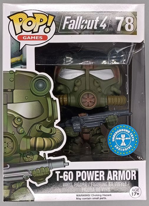 78 T-60 Power Armor (Green) - Fallout 4 Funko POP - Box Damaged