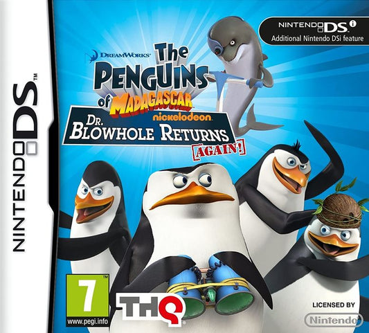 Penguins of Madagascar - Dr. Blowhole Returns Again for the Nintendo DS/3DS - [No Manual]