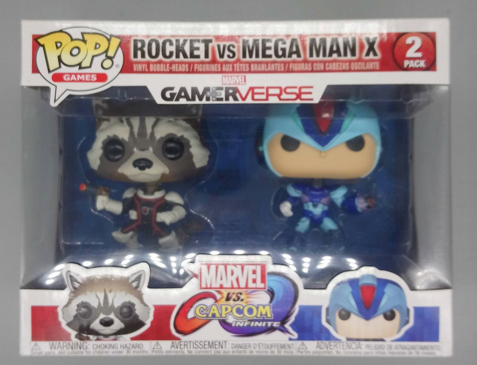 Rocket vs Mega Man X - Capcom vs. Marvel Funko POP