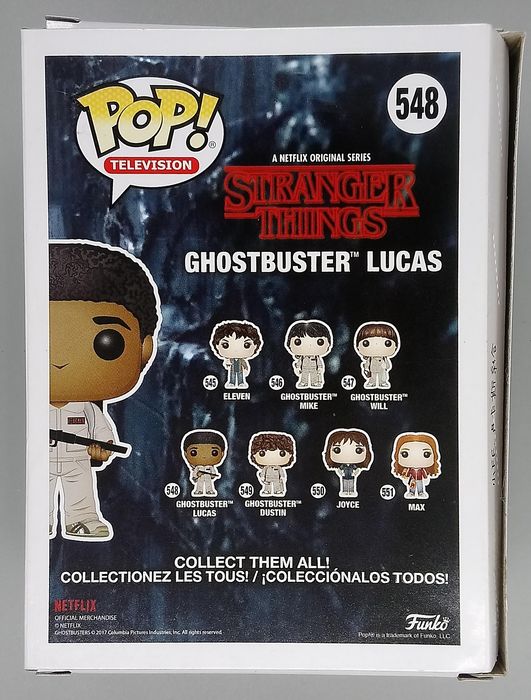 #548 Ghostbuster Lucas - Stranger Things - Box Damaged Funko POP