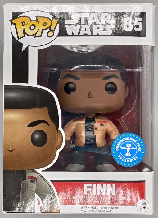 #85 Finn (w/ Lightsaber) Star Wars The Force Awakens Box Damaged Funko POP