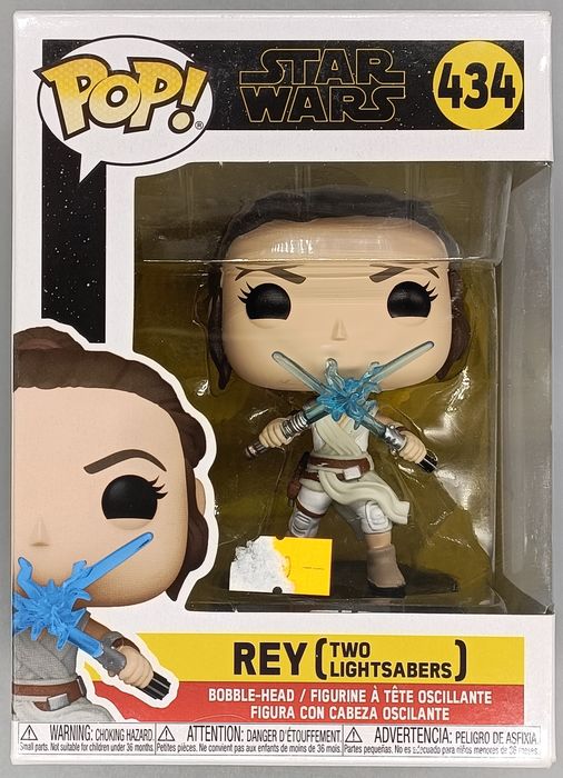 #434 Rey (Two Lightsabers) - Star Wars - Box Damaged Funko POP