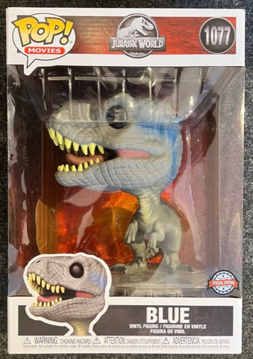 1077 Blue - 10 Inch - Jurassic World Funko POP - Box Damaged