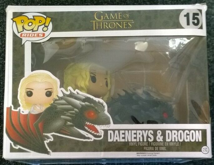 15 Daenerys & Drogon - Rides - Game of Thrones - Funko POP - Box Damaged