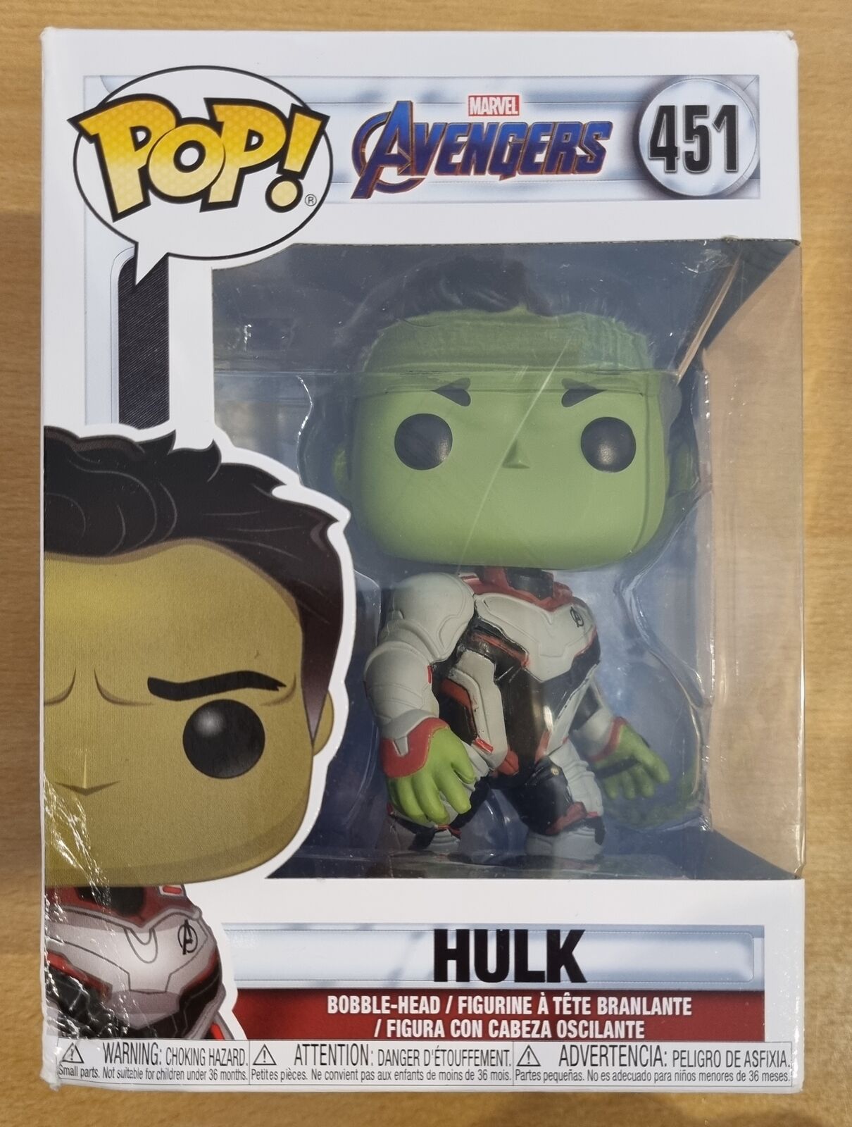 #451 Hulk (Team Suit) Marvel Avengers Endgame Funko POP