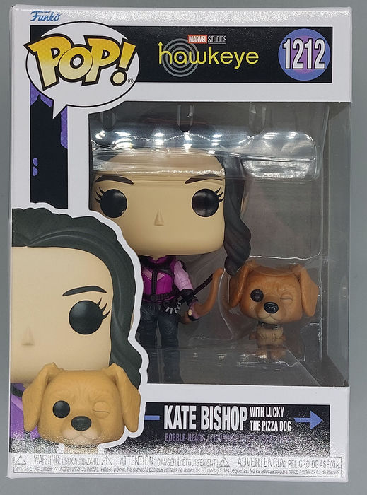 #1212 Kate Bishop (with Lucky) Marvel Hawkeye Box Damaged Funko POP