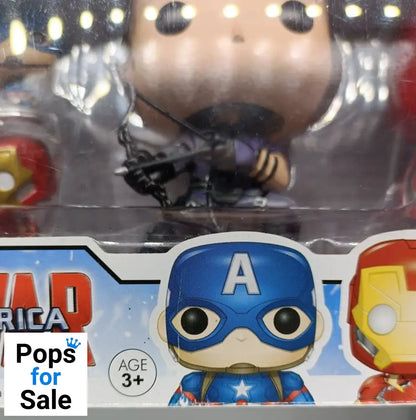 [4 Pack] Captain America / Iron Man / Hawkeye / Spide Box Damaged Funko POP