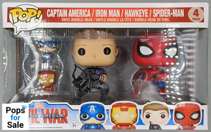 [4 Pack] Captain America / Iron Man / Hawkeye / Spider-Man P Funko POP