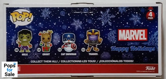 [4 Pack] Hulk / Groot / Cap Snowman / Thanos Marvel Holidays Funko POP