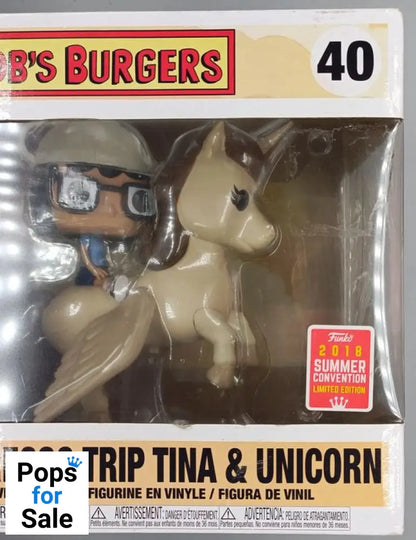 40 Espresso Trip Tina & Unicorn - Rides - Bob's Burgers - Box Damaged Funko POP