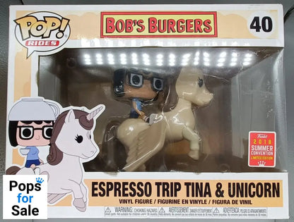 40 Espresso Trip Tina & Unicorn - Rides - Bob's Burgers - Box Damaged Funko POP