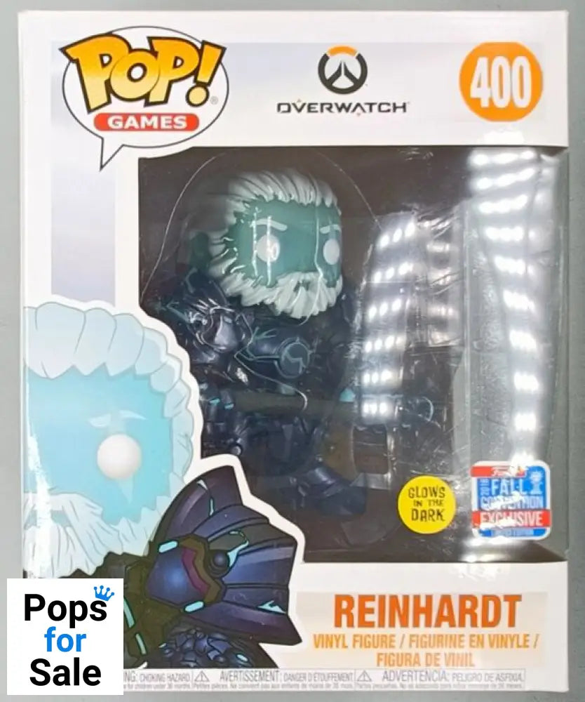 400 Reinhardt (Coldhardt) - 6 Inch - Glow - Overwatch 2018 - Box Damaged Funko POP