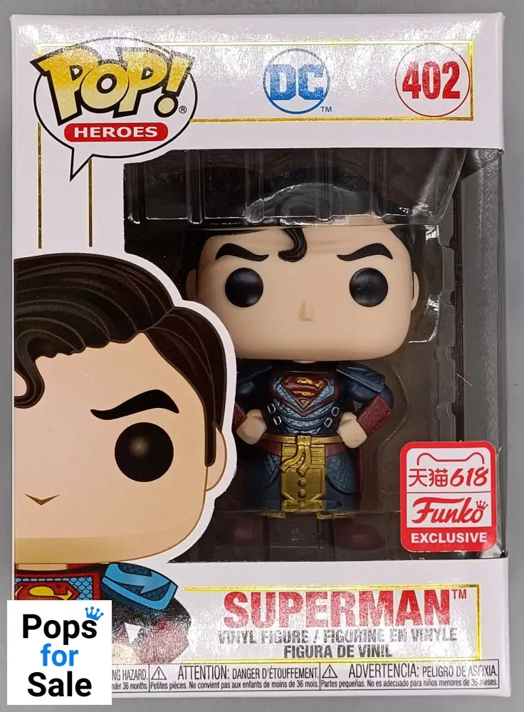 #402 Superman - Metallic - DC Imperial Palace Funko POP