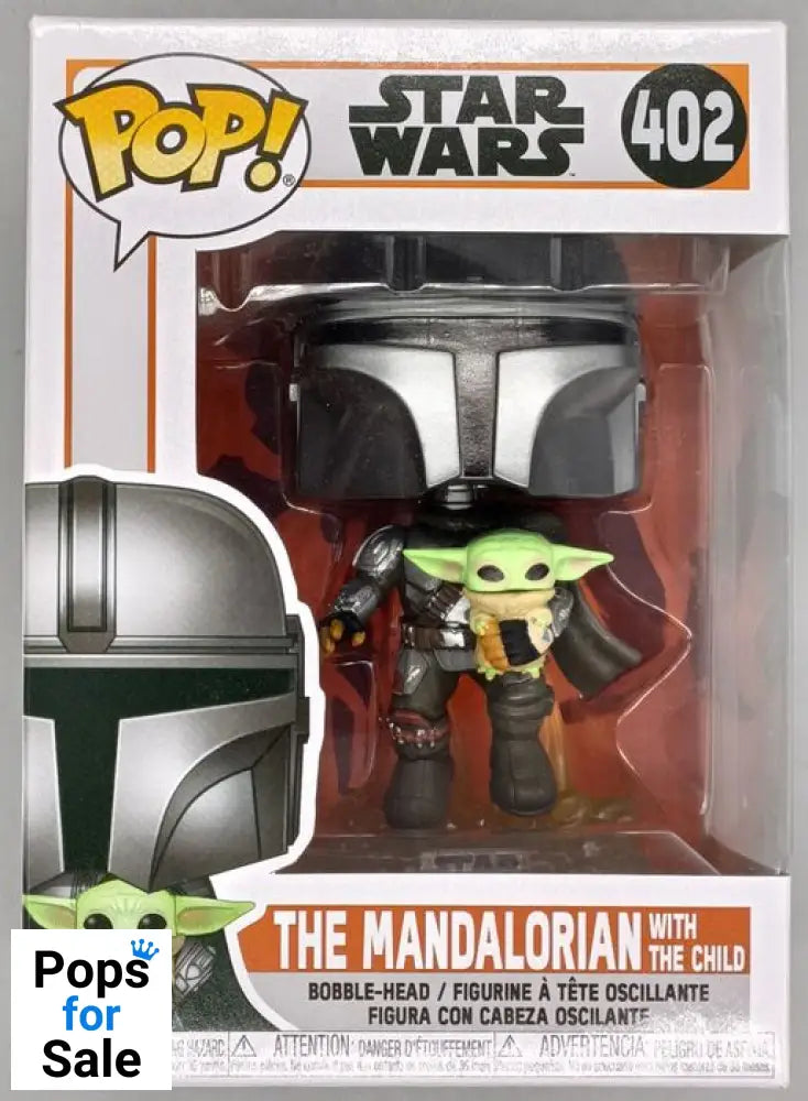 402 The Mandalorian (with The Child) - Star Wars Box Damaged Funko POP