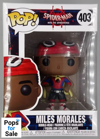 #403 Miles Morales (w/ Cape) Marvel - Box Damaged Funko POP