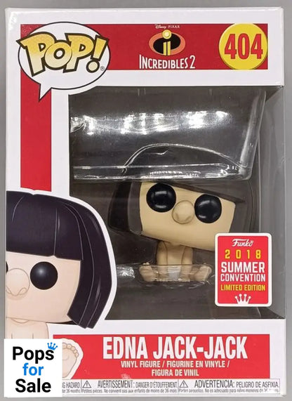404 Edna Jack-Jack - Disney Incredibles 2 - 2018 Con Funko POP - Box Damaged