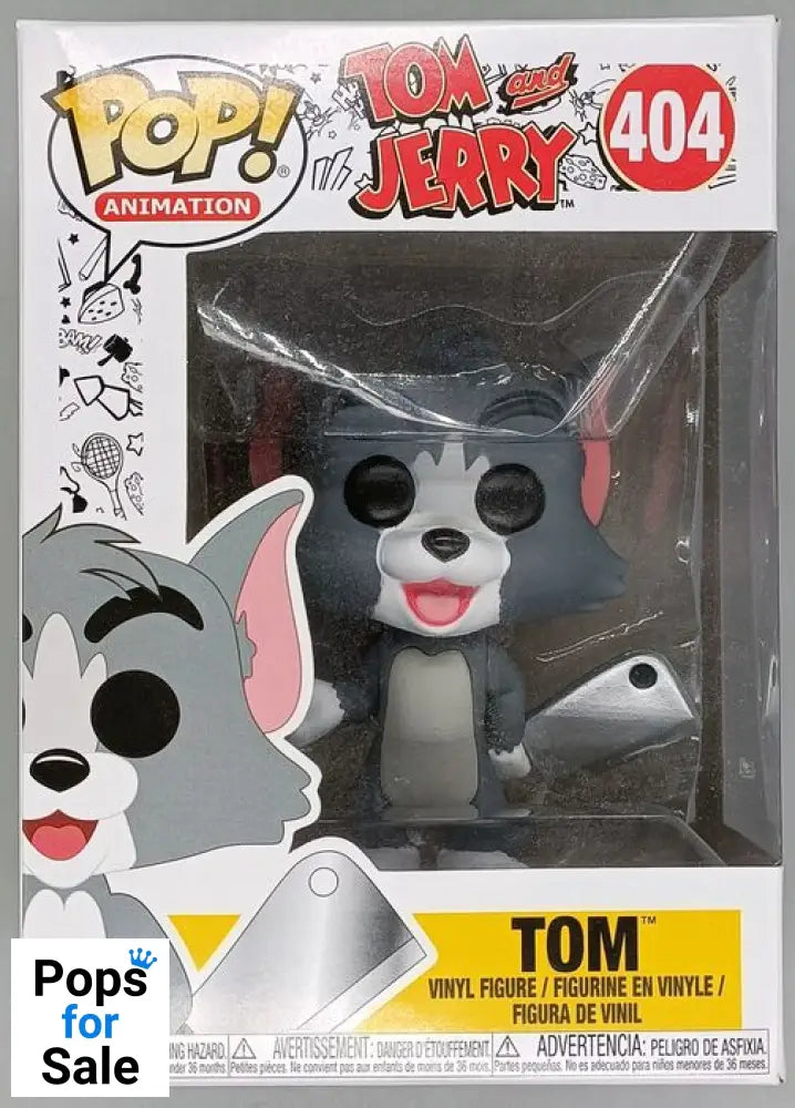 #404 Tom (Cleaver) - Tom and Jerry - Box Damaged Funko POP