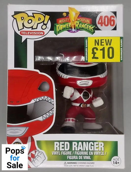 406 Red Ranger (Action Pose) - Power Rangers Box Damaged Funko POP