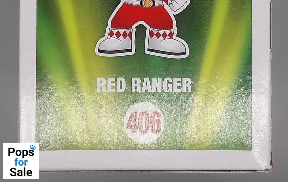 406 Red Ranger (Action Pose) - Power Rangers Box Damaged Funko POP