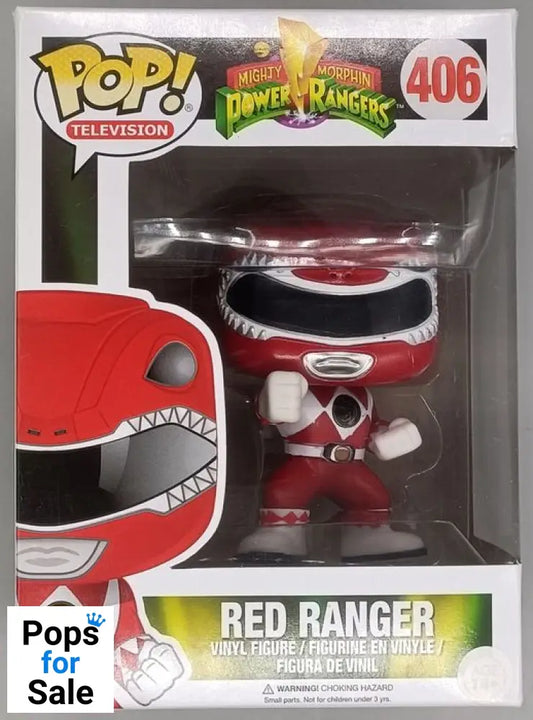 #406 Red Ranger (Action Pose) - Power Rangers Funko POP