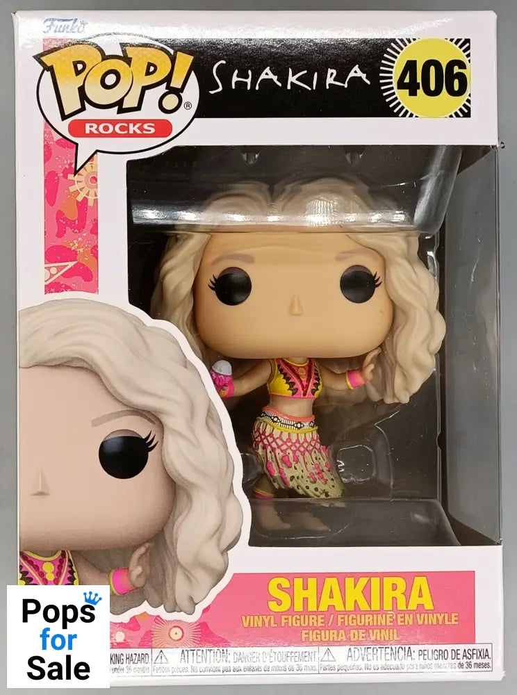 406 Shakira (Waka, Waka) - Shakira - Rocks Funko POP - Brand New