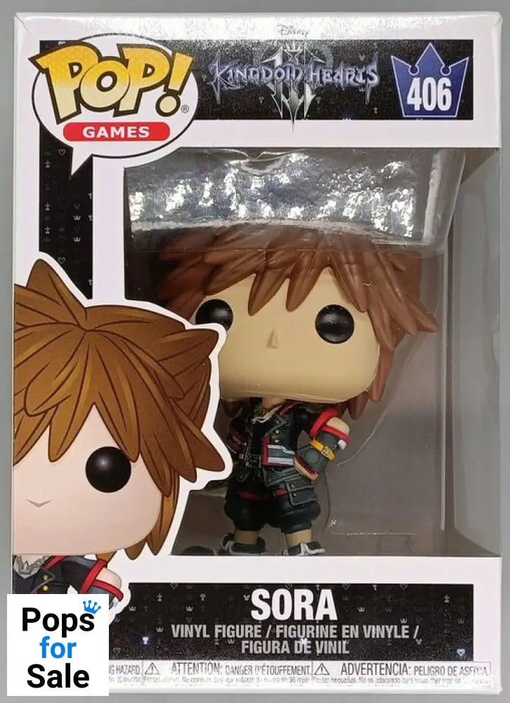 406 Sora - Kingdom Hearts - Box Damaged Funko POP