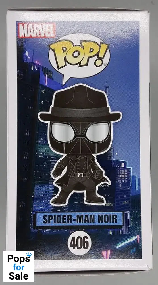 #406 Spider-Man Noir (Hat) Marvel Spiderman Into The Spiderverse Funko POP